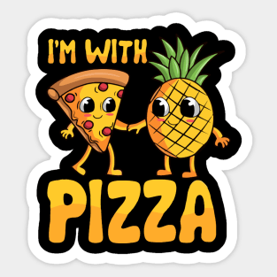 Pizza with pineapple Sticker